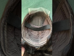 100% شعر بشري عذراء بدون غراء باروكة جبهة من الرمال مع أحزمة