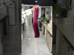 وصلات شعر بشري على شكل I-Tip، محاذاة بشرة الشعر، لون بورغ و 99J، وصلات شعر مفرودة