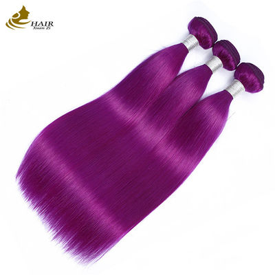 الشعر البنفسجي البشري المباشر الحزمة العذراء تمديدات الشعر البشري