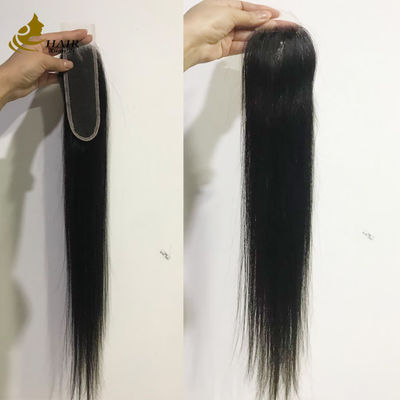 جودة  Brazilian Straight 2x6 HD Invisible  Lace Human Hair Closure مصنع