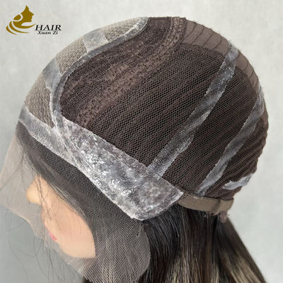جودة  Vietnamese Glueless Silk Top Full Lace Wig Straight Lace Front Wig With Silicone مصنع