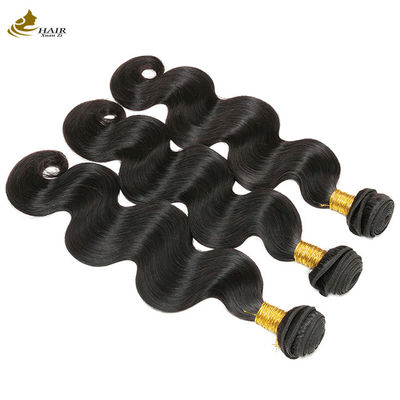 Oem Remy امتدادات الشعر البشري حزمة النسيج الجسم الخام حزمة الشعر الموجة مع الإغلاق