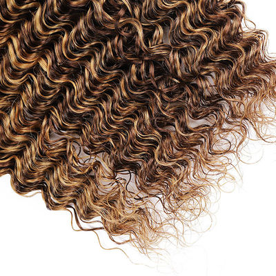 البيانو 4/27 الظل تمديدات الشعر البشري الموجة العميقة حزم الشعر