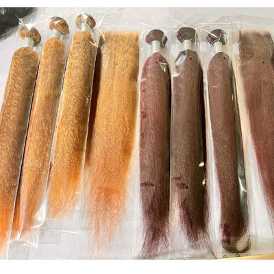 بيع بالجملة Ombre تمديدات الشعر البشري البرازيلي Kinky مستقيم ياكي الشعر حزم النسيج