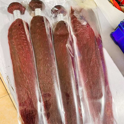 بيع بالجملة Ombre تمديدات الشعر البشري البرازيلي Kinky مستقيم ياكي الشعر حزم النسيج