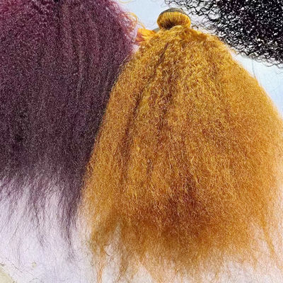 بيع بالجملة Ombre تمديدات الشعر البشري البرازيلي Kinky مستقيم ياكي الشعر حزم النسيج