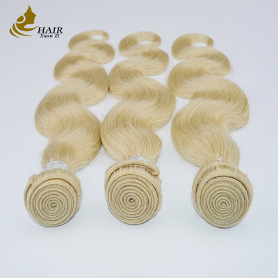 100% الشعر البكر المتماثل للشعر البشري 613 حزم الشعر البكر