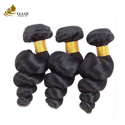 غير معالجة 100٪ البشرية الطبيعية البرازيلية العذراء حزمة شعر موجة فضفاضة