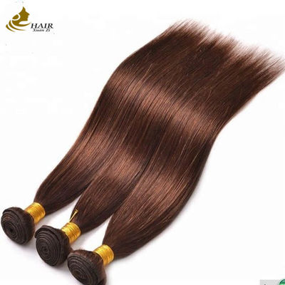 4# لون الشوكولاته البني حزمة مستقيمة حزمة شعر بشري
