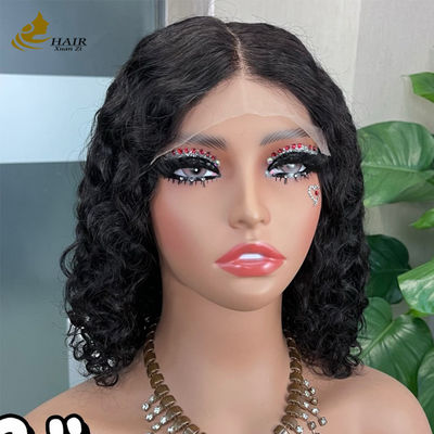 12 بوصة خالية من الغراء 5 * 5 الأمامية العنق الشعر البشري الشعر الرومي موجة المياه الحرير الخام فوق كامل العنق الشعر الرومي