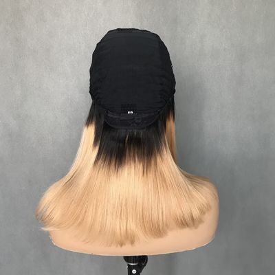 U Part Wig T1b/27 لون مبتدئ ودي مستقيم بدون غراء نمط واقي شعر بشري 150% كثافة