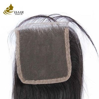 البرازيلي سويسري العذراء شعر بشري رباط مغلق 4x4 7x7 8x8 OEM