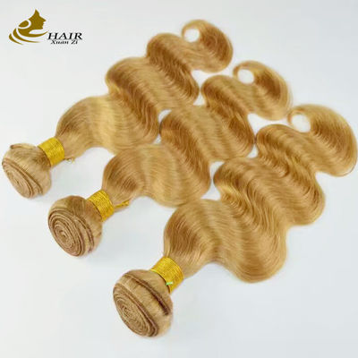 البني ريمي Ombre الشعر البشري الممتدات الجسم الموجة حزم مع إغلاق العقدة