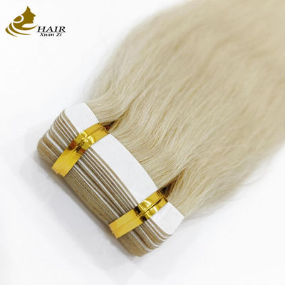 20PCS حجم الشعر الشقراء شريط في التمديدات الحزمة تصفيف الشعر