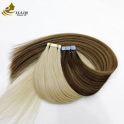 20PCS حجم الشعر الشقراء شريط في التمديدات الحزمة تصفيف الشعر