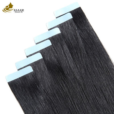 الشريط الأسود غير المرئي في الشعر الممتد من جانب واحد 100 غرام الشعر البشري العذراء الممتد