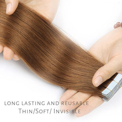 24 بوصة شريط بشري بدون خياطة في الإضافات الأسود OEM