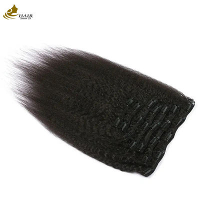 ياكي كينكي ماليزيا الشعر النسيج بدون خياطة مقاطع في المكملات 7pcs