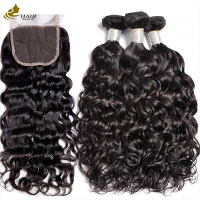 OEM البرازيلي غير المعالجة موجة المياه العذراء حزم الشعر الأسود