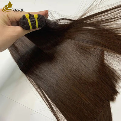فيتنام سوبر مزدوج العظام المباشرة البني #4 حزم الشعر البشري