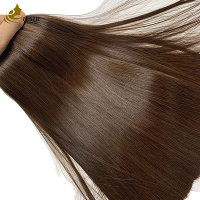 فيتنام سوبر مزدوج العظام المباشرة البني #4 حزم الشعر البشري