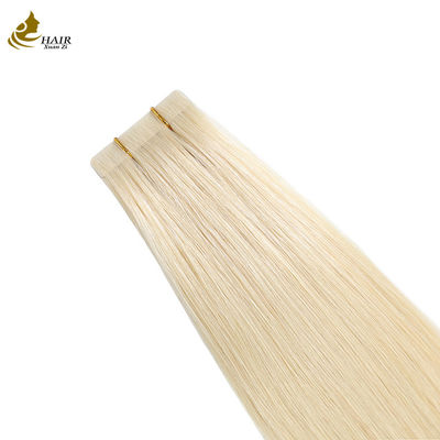 شريط البلاتين الكيراتيني المنسوج من Remy PU البرازيلي في امتدادات الشعر البشري