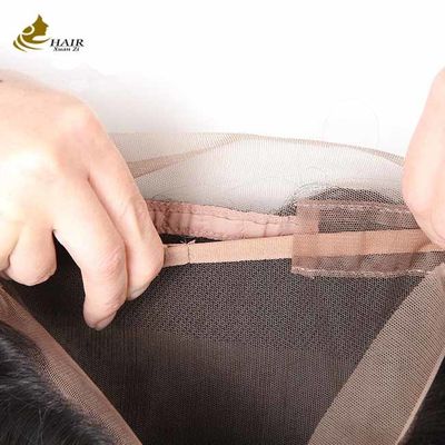 الشعر البشري العذراء المتماشى 360 إغلاق كامل