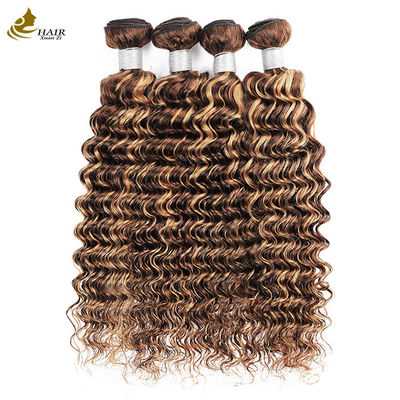 البيانو 4/27 الظل تمديدات الشعر البشري الموجة العميقة حزم الشعر
