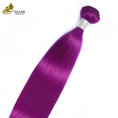 الشعر البنفسجي البشري المباشر الحزمة العذراء تمديدات الشعر البشري