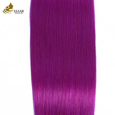 الشعر البنفسجي البشري المباشر الحزمة العذراء تمديدات الشعر البشري