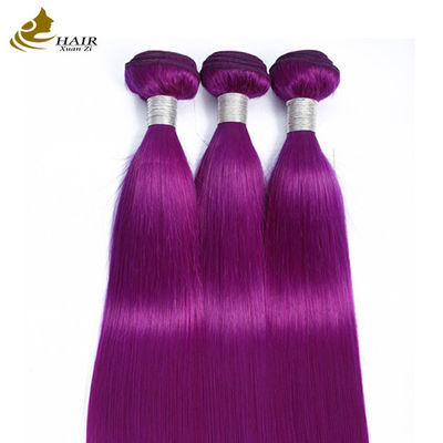 الشعر البنفسجي البشري المباشر الحزمة العذراء تمديدات الشعر البشري