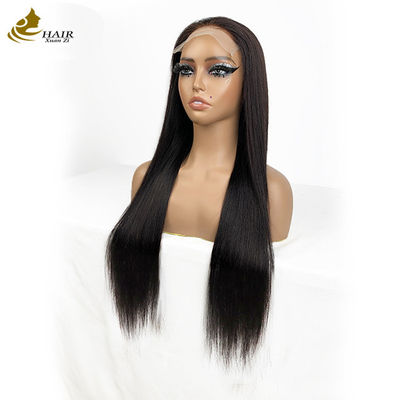 البائعون بالجملة 6 * 6 العنق الجهني الشعر البشري العذراء الطبيعية الأسود الشعر المستقيم الشعر المستعار مع خطوط مضادة للنزلق