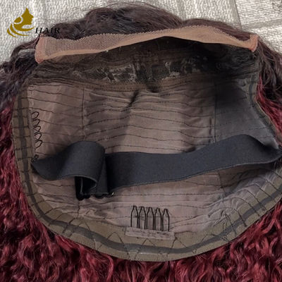 سهلة الارتداء مريحة خالية من الغراء 5 * 5 الجنيات الملتوية الشعر البشري لون T