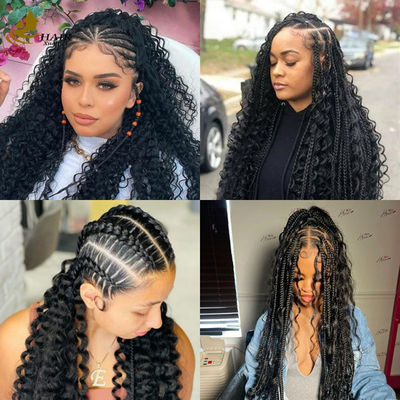 بدون غراء 5*5 جاهز للذهاب وشعر مستعار مجعد سهل للارتداء قبل البيض عقدة مصغرة وشعر مستعار