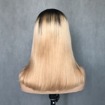 U Part Wig T1b/27 لون مبتدئ ودي مستقيم بدون غراء نمط واقي شعر بشري 150% كثافة