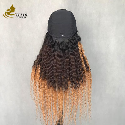 الشعر الرومي المرأة موجة طويلة مقلطة 1b/4/27 ملونة شعر بشري الشكل U الشعر الرومي