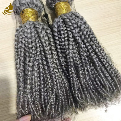 حزمة شعر بشري عذراء مخصصة فضية حزمة شعر موجة مخصصة