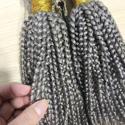 حزمة شعر بشري عذراء مخصصة فضية حزمة شعر موجة مخصصة